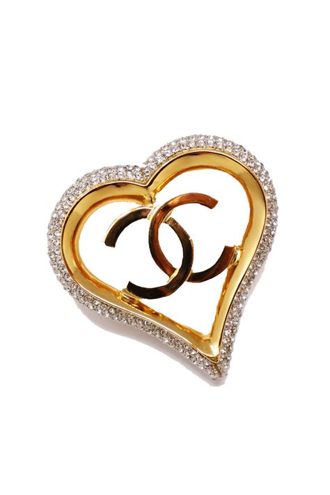 chanel brooch heart